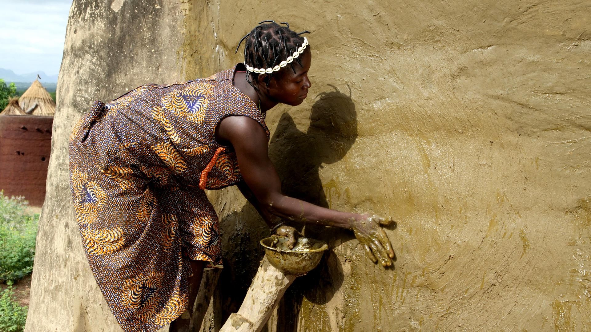Maison-forteresse en terre des Batammariba au Togo